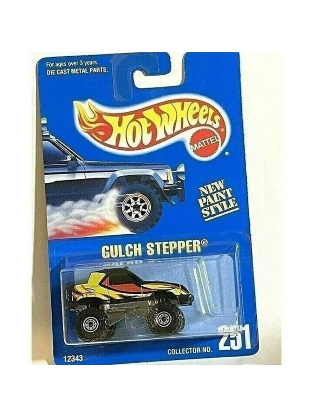 Vintage Die Cast Hot Wheel 1991 GULCH STEPPER Collector 251 Colorful Style 1234